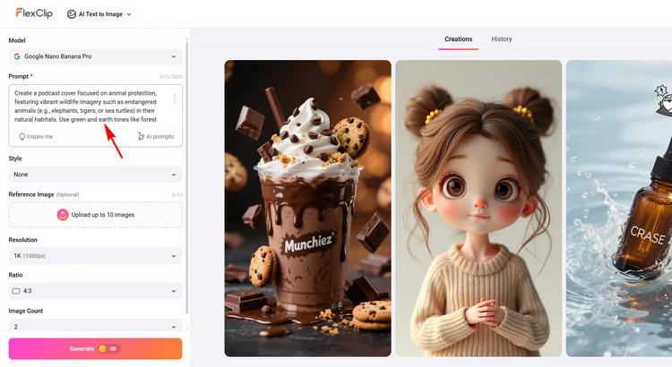 Type Description for Podcast Cover - FlexClip