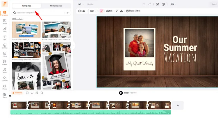 Add Polaroid Templates - FlexClip