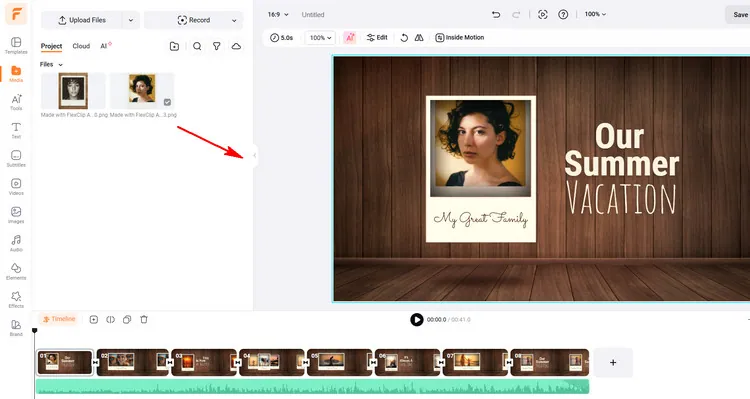 Replace the Original Photos - FlexClip