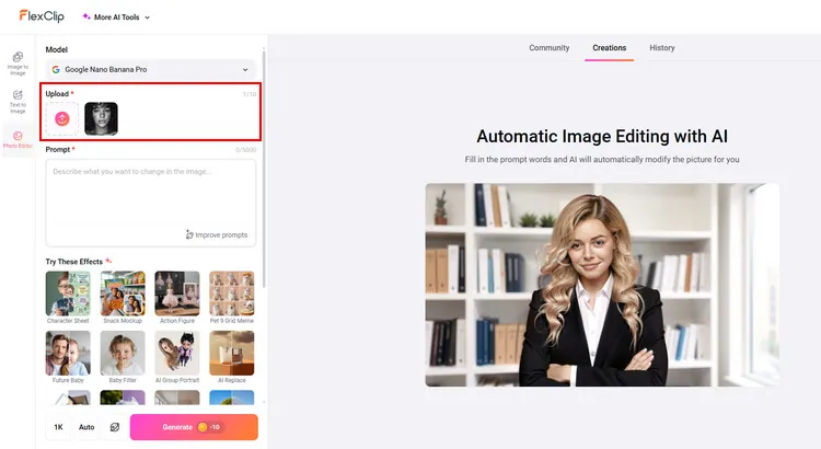 Upload Your Photo - FlexClip