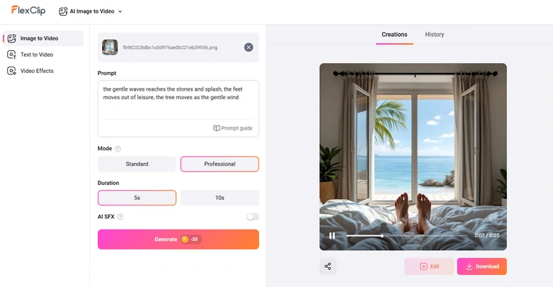 Convert POV Image to Video