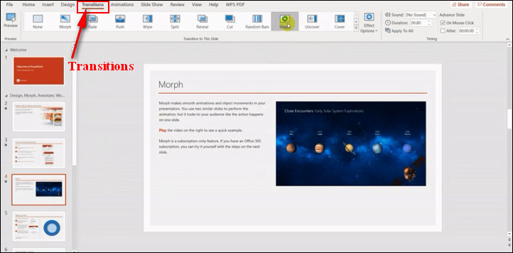 Add Slide Animations in PowerPoint