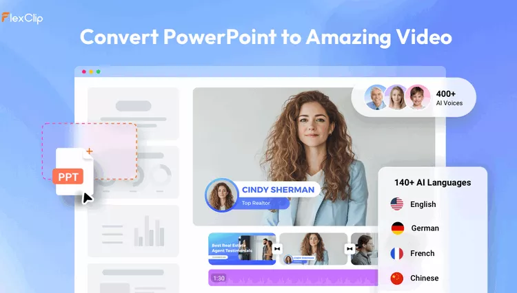 Convert PPT to Video Online with  AI PPT to Video Converter