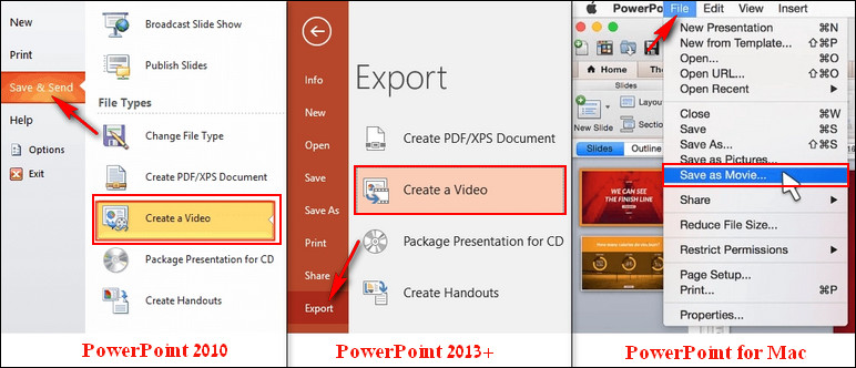 PPT to Video with PowerPoint