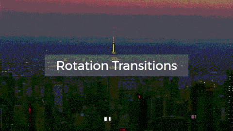 Rotation transition video effects.