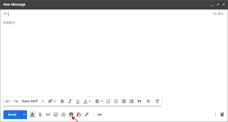 Add GIF into Gmail Email