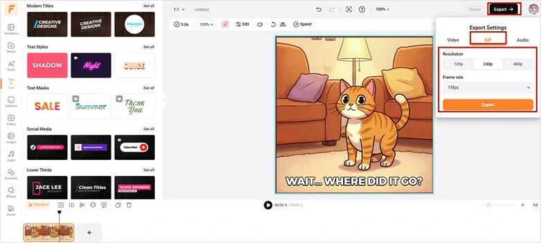 Download and Share Your Edited GIF