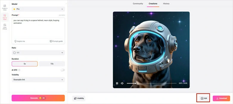 Make Settings of GIF Generation and Generate