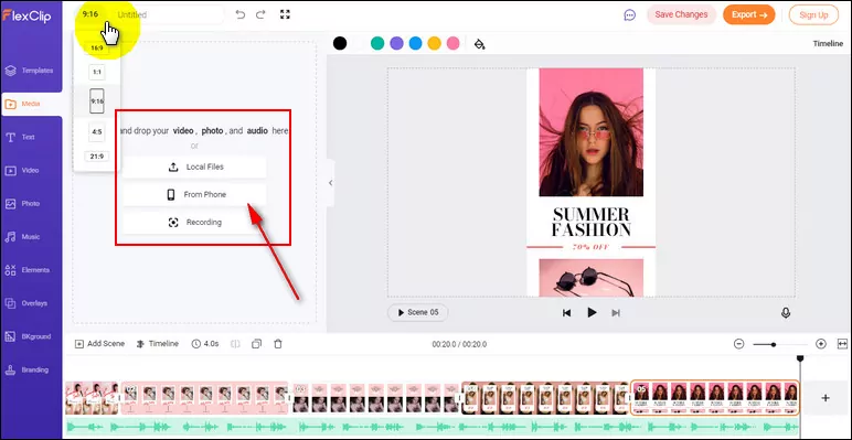 Put Videos and Pictures Together on TikTok Online - Upload
