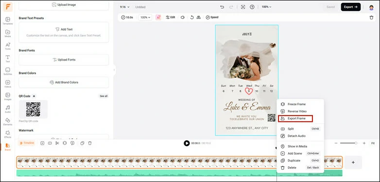 Download and Share Your Wedding Invitation with QR Code