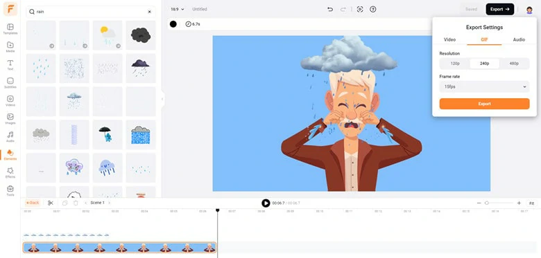 Add Rain Animation to Your Video