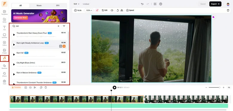 Add Sound Effects to Enhance the Raining Vibe
