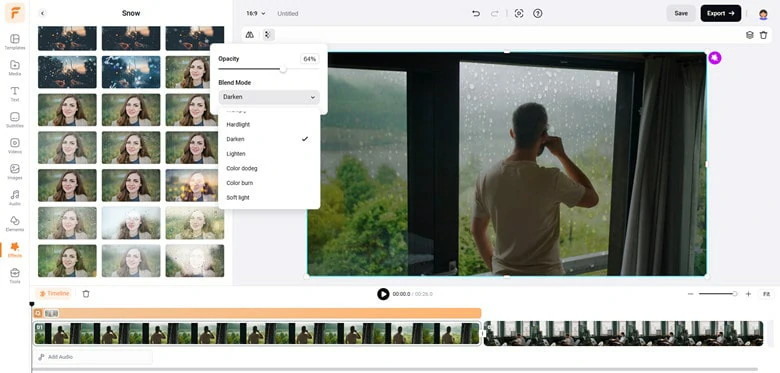 Adjust the Rain Effects to Get the Desired Look