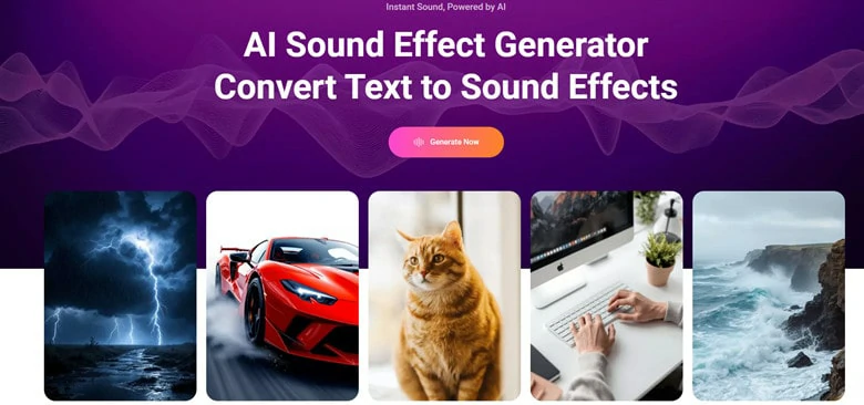 FlexClip's AI SFX Generator to Create Unique Rain Sound