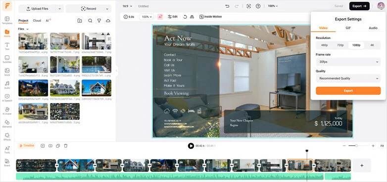 Export and Download Your Real Estate Video