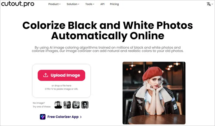 Cutout.Pro's AI Colorizer for Your Old B&W Photo