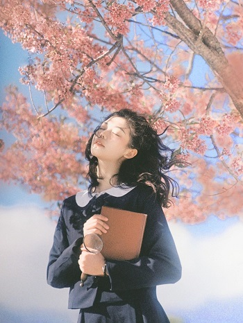 桜ポートレート写真写真ポーズ参考