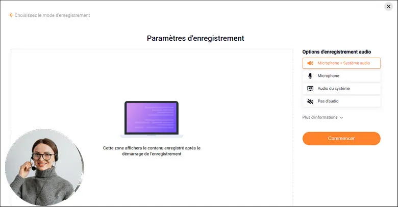 Record Screen and Webcam Simultaneously - Step 3