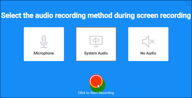 Screen Recorder for Mac - FlexClip Free Screen Recorder Step 2