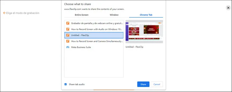 Record Screen on Windows 10 with FlexClip - Step 4