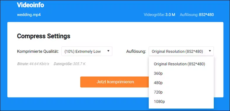 Reduzieren Sie die Videogröße mit dem FlexClip Online-Videokompressor