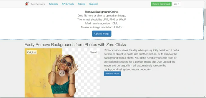 Best Online Image Background Remover - Photoscissors
