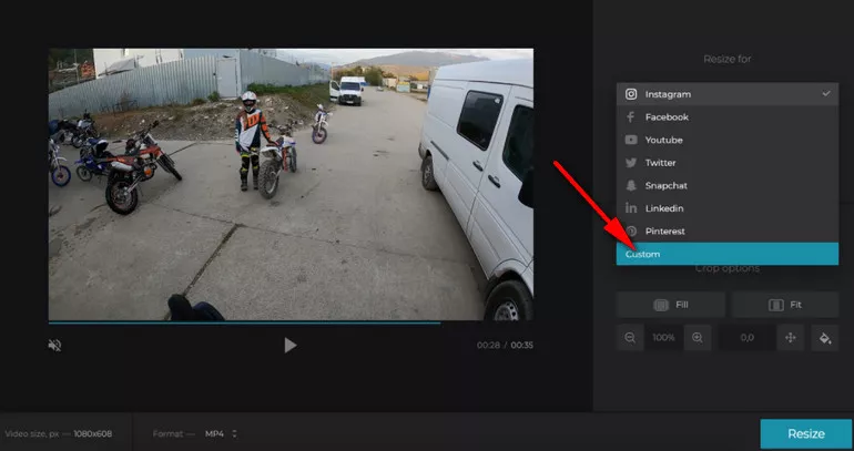 Remove Black Bars from Video with Clideo -Crop
