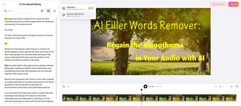 FlexClip - Remove Filler Words from Audio and Video Online