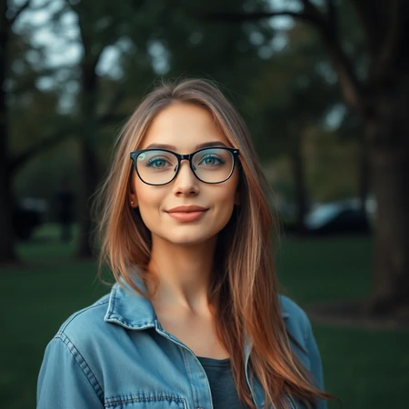 Example Image with Glasses Glare