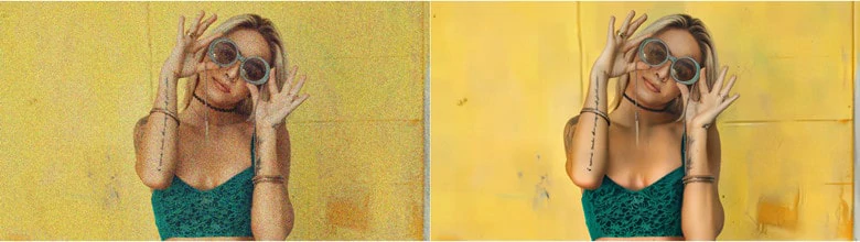 Grain Removed Photo Generated by FlexClip