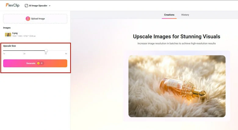 Select the Clarity Degree of Your Photo