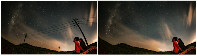 Remove Powerline from Your Starry Perfect Photo