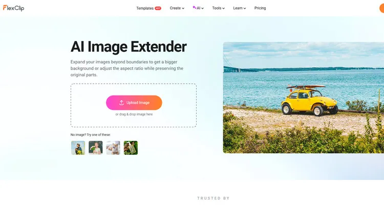 AI Image Extender - FlexClip