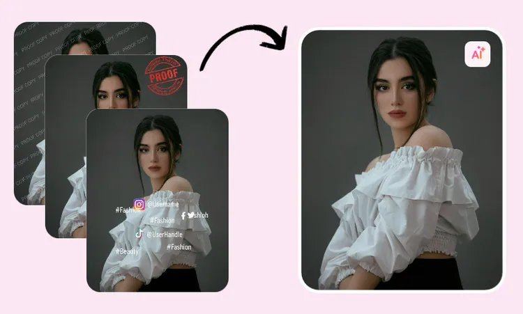 Remove Proof from Photo Online with AI