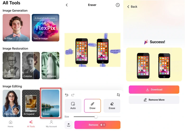 Remove Doodles from Screenshot on Mobile