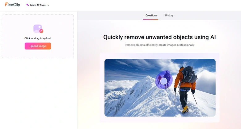 Upload Your Screenshot to FlexClip