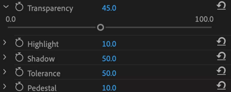 Remove Background from Video in Premiere Pro - Matte Generation Settings