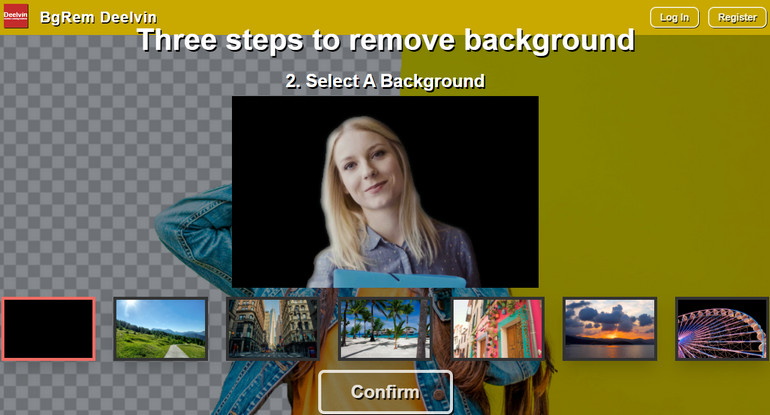 Remove Background from a Video with Bgrem Deelvin - Step 2