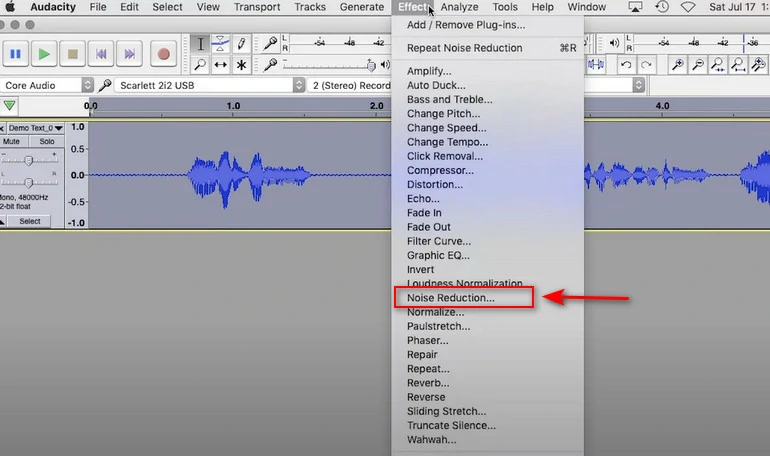 Remove Wind Noise with Audacity