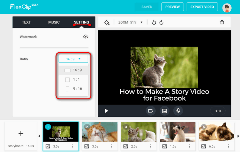 Make video story for Facebook.