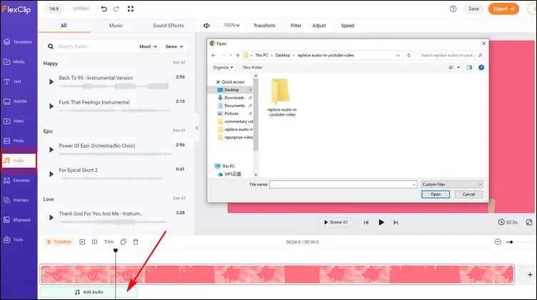 Replace Audio in YouTube Video with Your Own File - New Audio