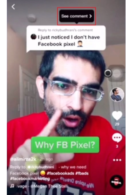 TikTok Comment Reply Video Preview