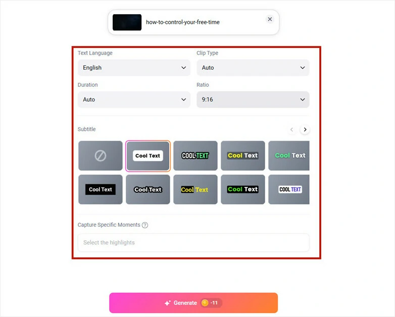 Make Basic Setup of the Upcoming Video