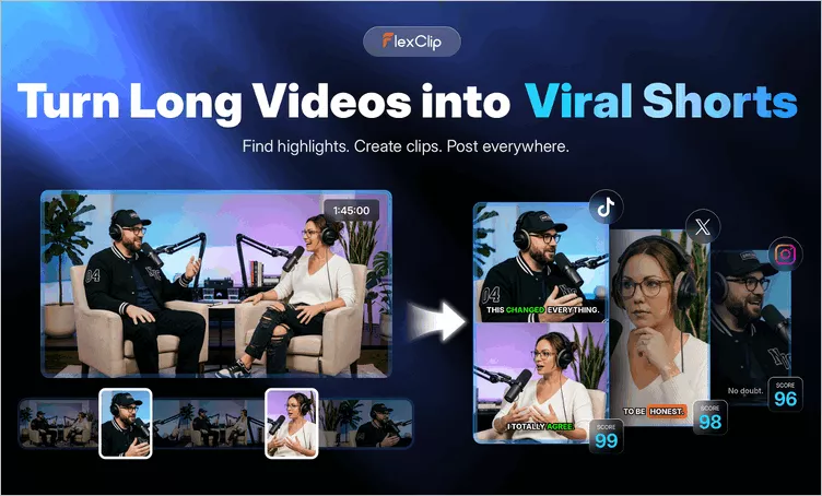 AI YouTube Video Resizer - FlexClip Long to Shorts Tool