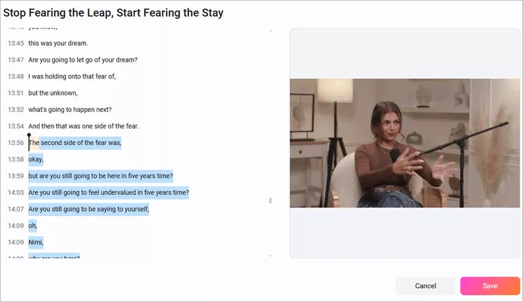 Resize Video for YouTube Shorts with FlexClip AI - Select and Trim Clip
