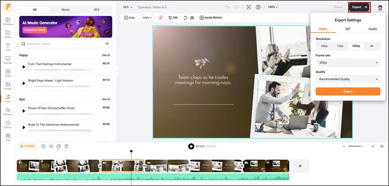 Download the Edited Retirement Video and Share