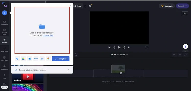 Upload Your Boomerang Video to Clipchamp
