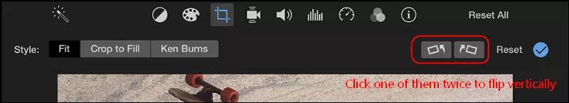 How to Flip a Video in iMovie - Flip Vertically