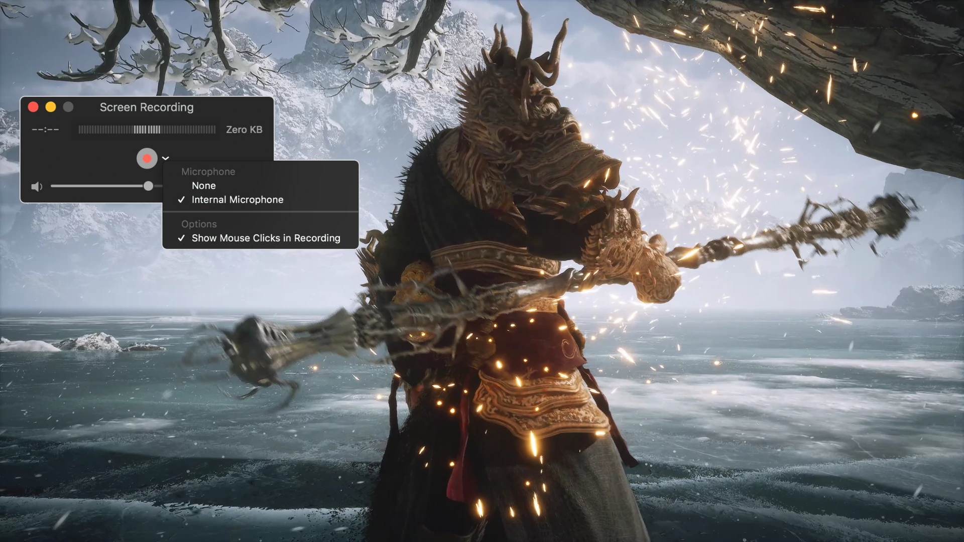 macOS QuickTime Player Recording Black Myth Wukong