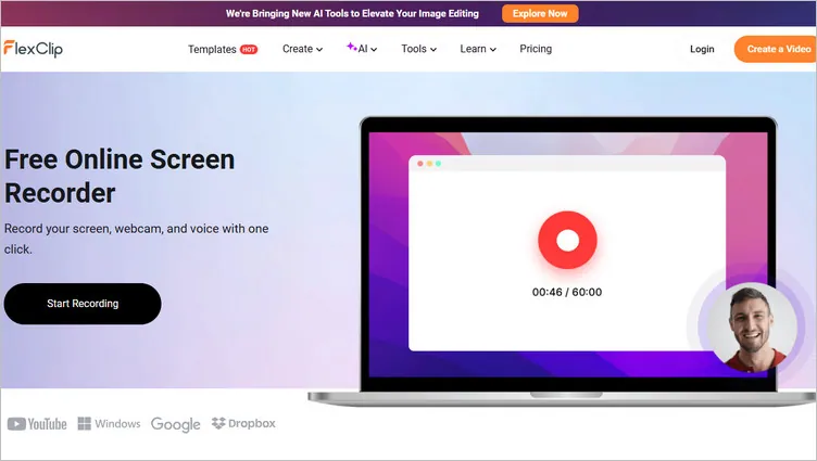 Online Screen Recorder for Chrome - FlexClip